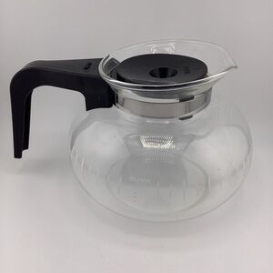 Bunn Replacement Glass Coffee Carafe with Black Handle